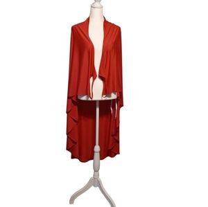 Man Li Shang Women's Pink Open Front Poncho Wrap
